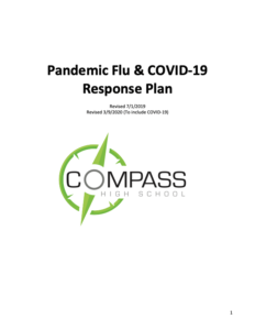 Compass High School Pandemic Flu Response Plan Cover