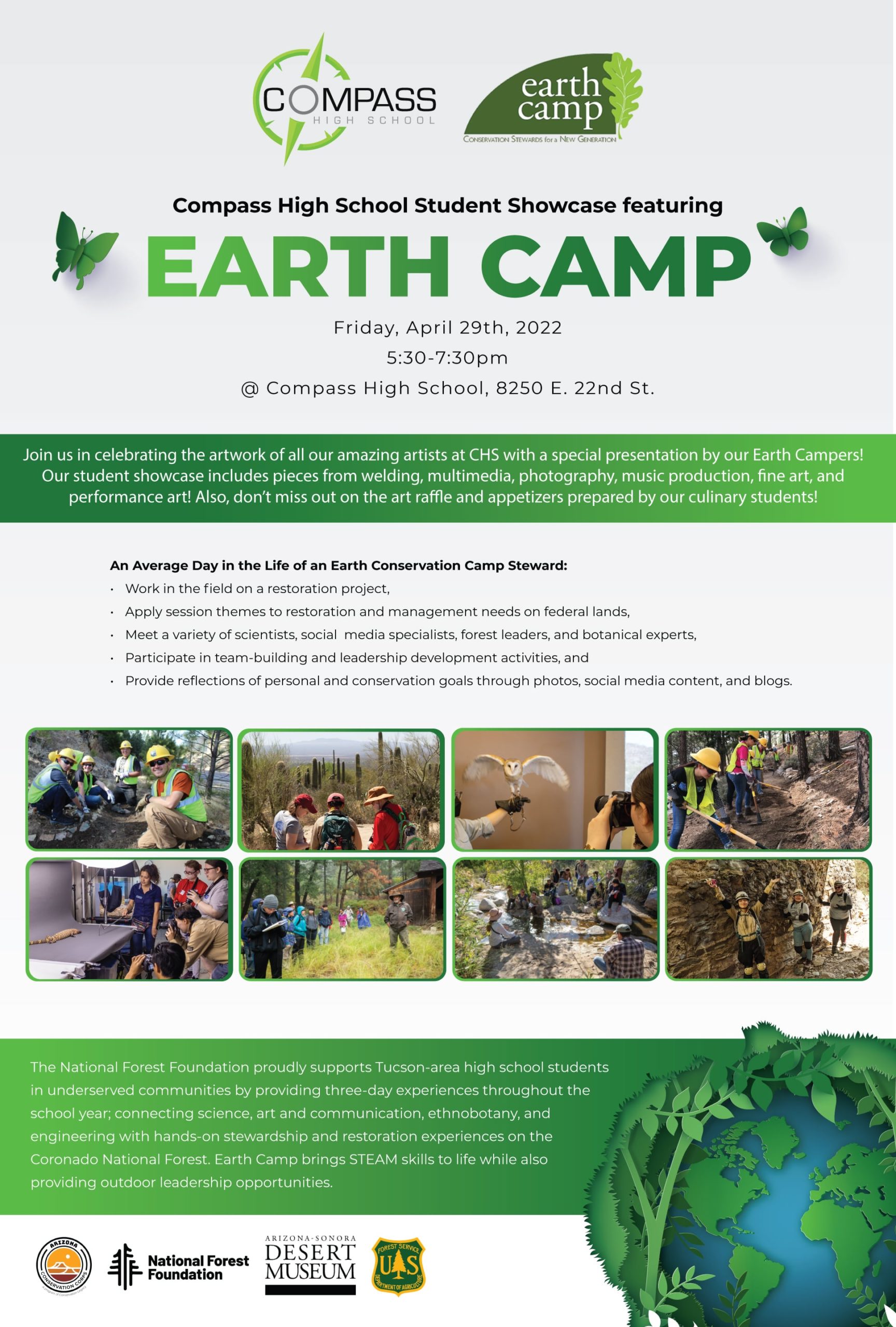Compass High School Student Showcase featuring Earth Camp